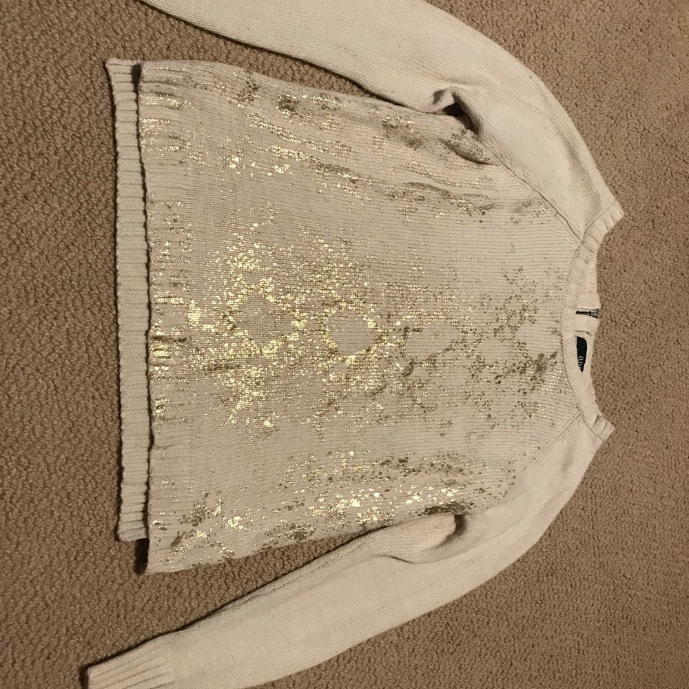 Gold sweater shirt